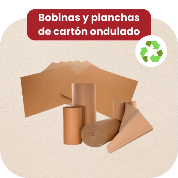 Bobinas y planchas de cartón ondulado