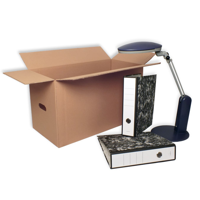 Cajas de cartón 630 x 300 x 350 mm. Con Asas