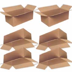Pack 50 Cajas Cartón Simple 550x300x200mm 