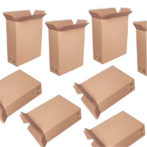 Pack 60 Cajas de Cartón Simple 340x140x415mm