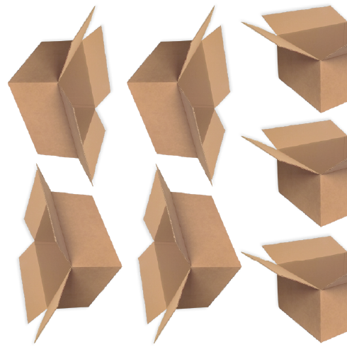 Pack 60 Cajas de Cartón Simple 600x500x300mm 