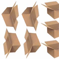 Pack 60 cajas de cartón de 600 x 500 x 300 mm