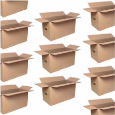 Pack 60 cajas de cartón de 630 x 300 x 350 mm