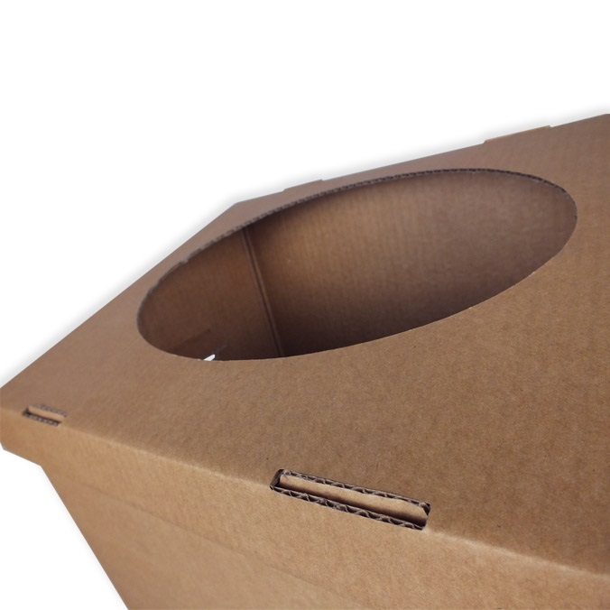 Papelera de cartón  390 x 280 x 750 mm