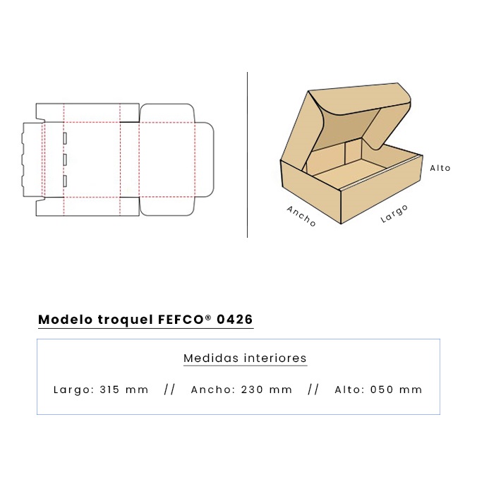 Cajas personalizadas de 315 x 230 x 050 mm