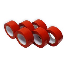 Cinta adhesiva roja de 121 m x 048 m