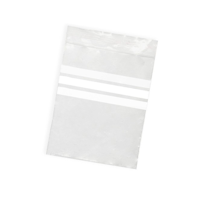 Bolsas Herméticas 70 x 100 mm. Franjas - Autocierre Grip