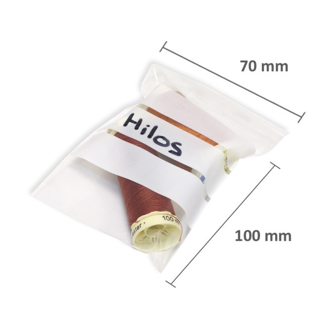 Bolsas cierre hermetico 70x100mm franjas