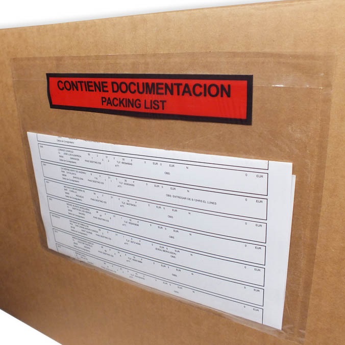 Packing list adhesivo - Grande